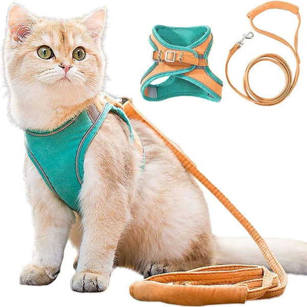 No Pain- Cat Harness & Leash Set (Extra Padded)
