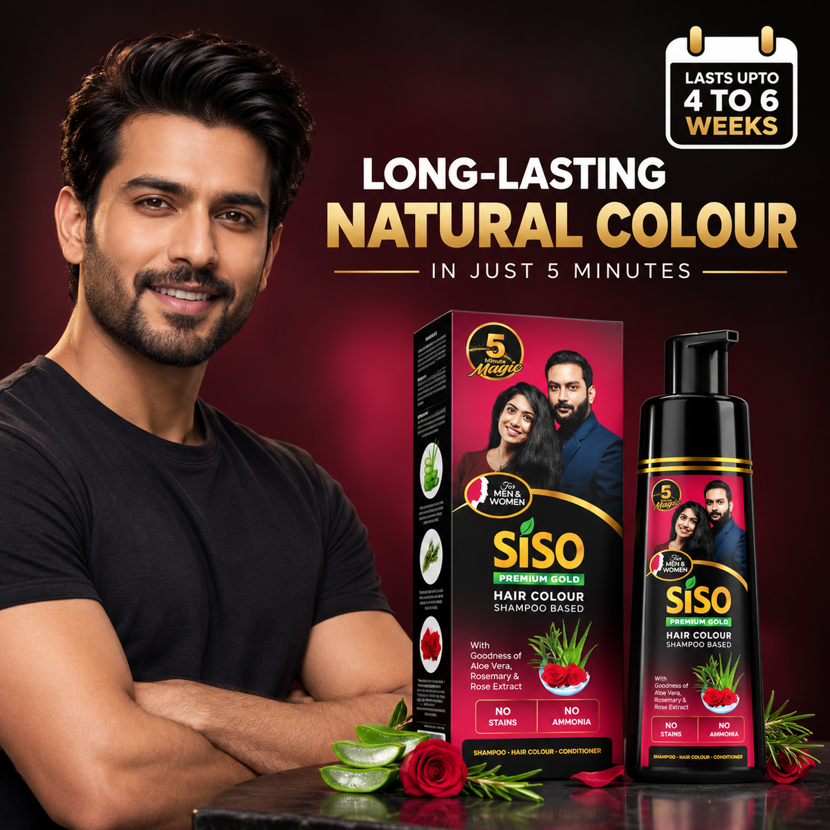 Instant Black Hair Shampoo