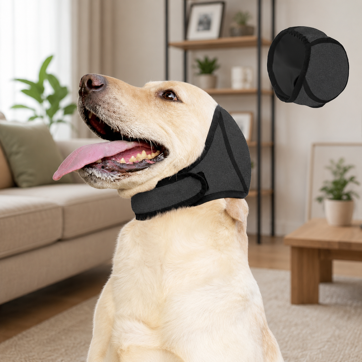 Noise-Reducing Pet Ear Wrap – Anxiety Support & Ear Protection