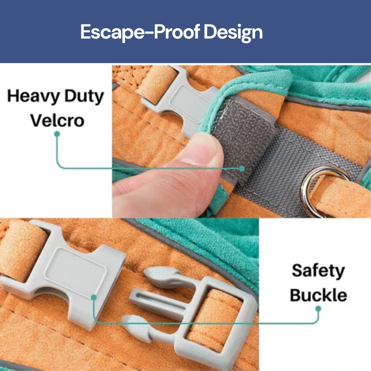 No Pain- Cat Harness & Leash Set (Extra Padded)