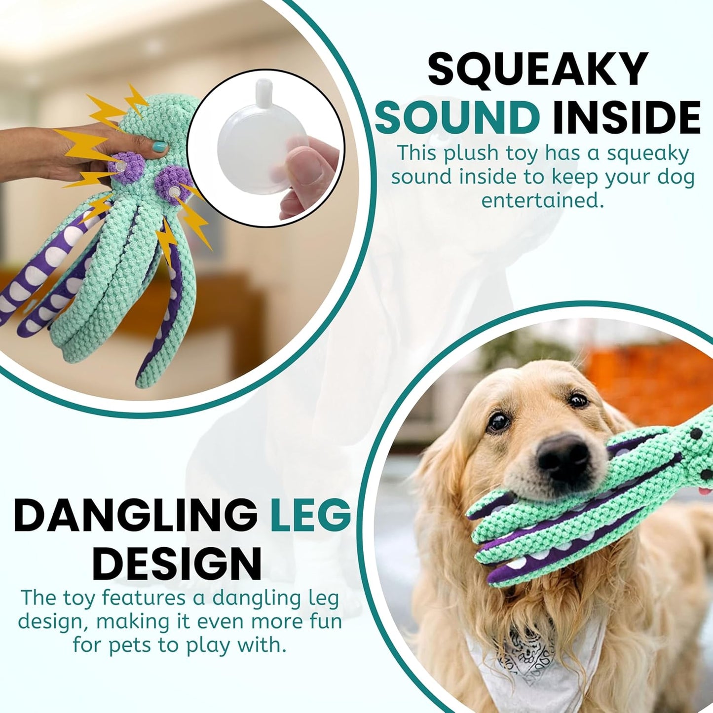 Squeaky Octopus Toy