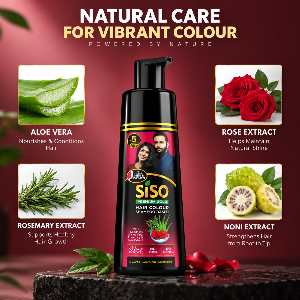 Instant Black Hair Shampoo