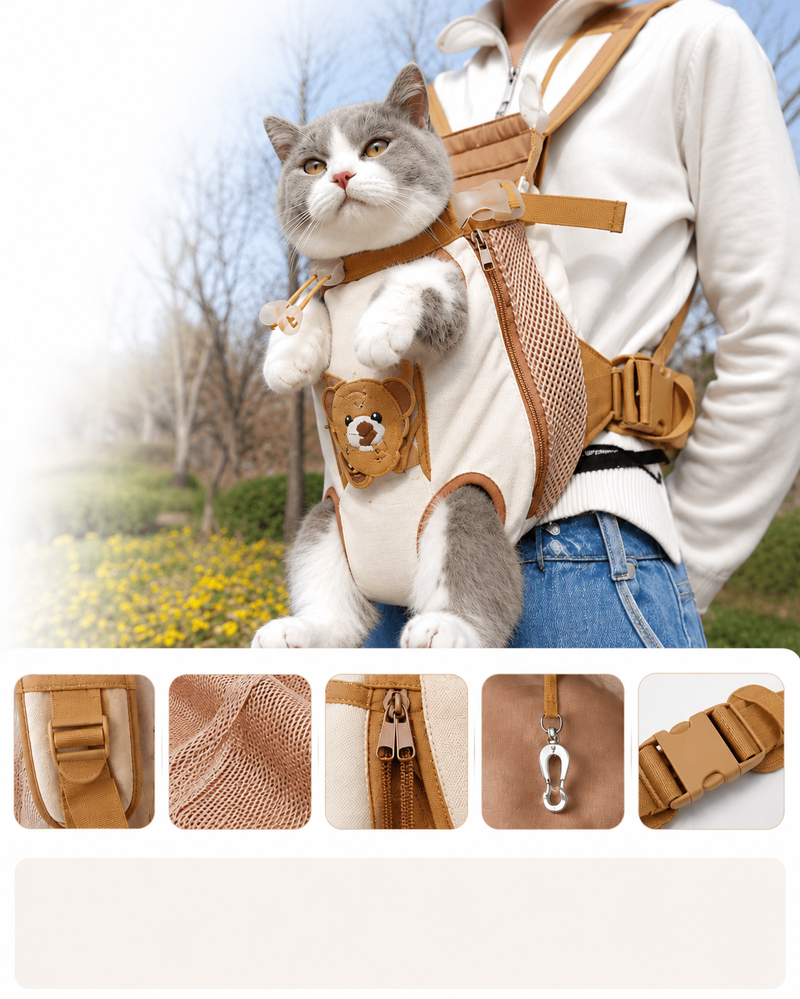 PawNest | Hands-Free Travel Bag for Cats