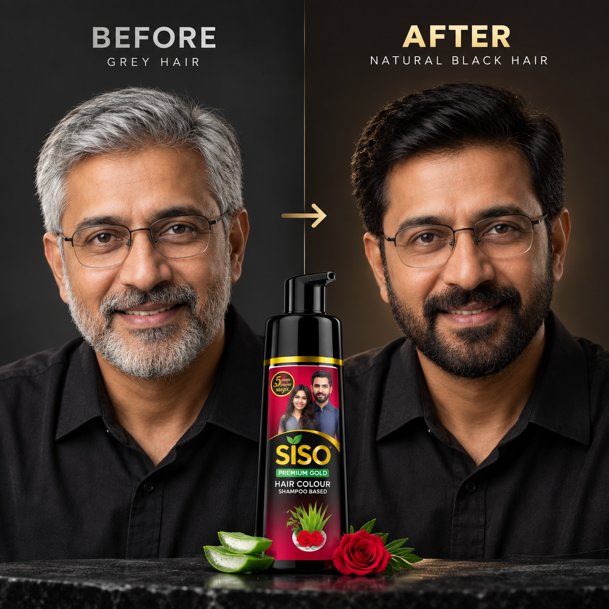 Instant Black Hair Shampoo