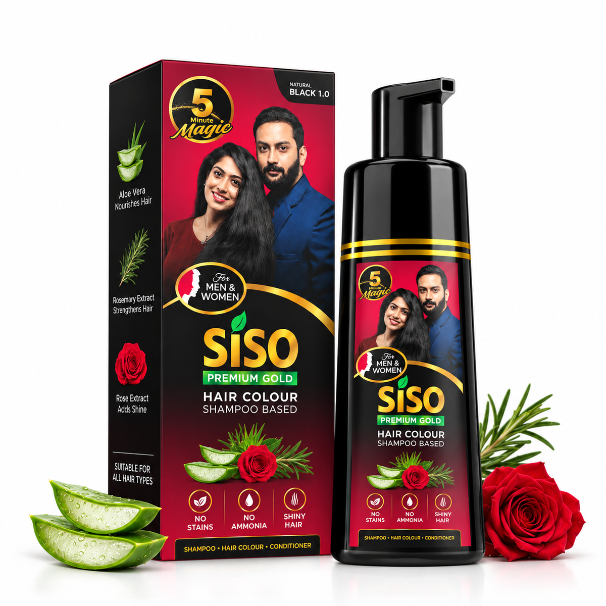 Instant Black Hair Shampoo