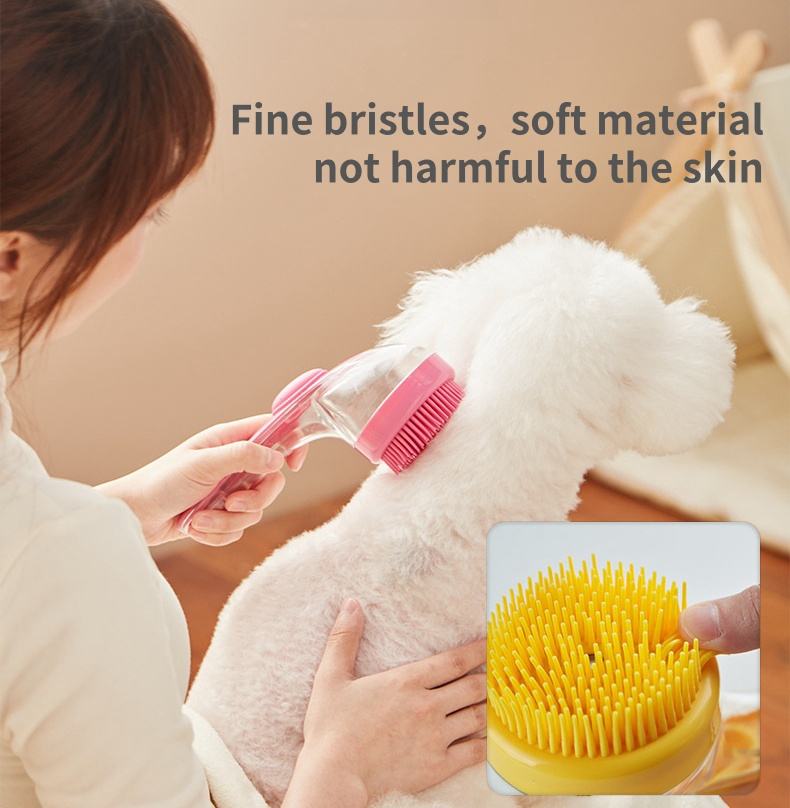 2-in-1 Pet Bath & Grooming Brush