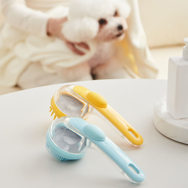 2-in-1 Pet Bath & Grooming Brush