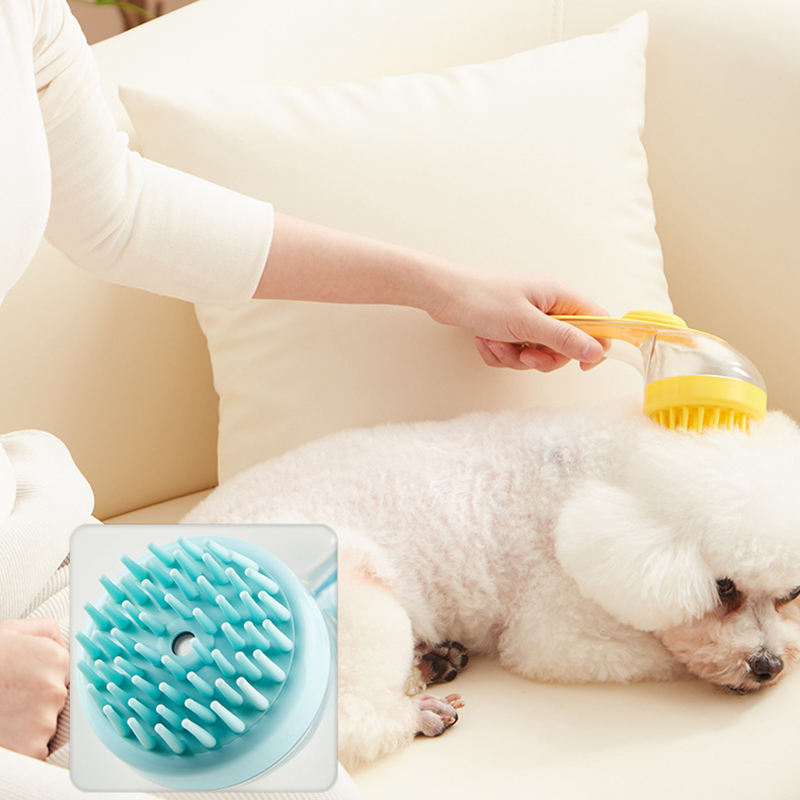 2-in-1 Pet Bath & Grooming Brush