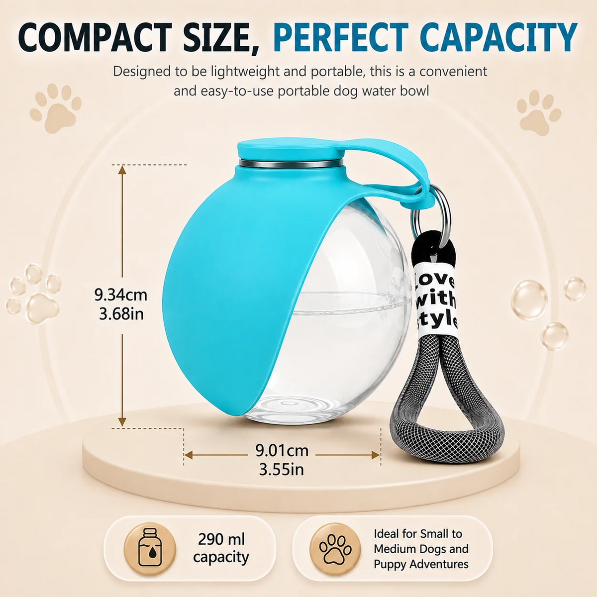 Clip N Sip – Portable Pet Water Bottle for Dogs & Cats