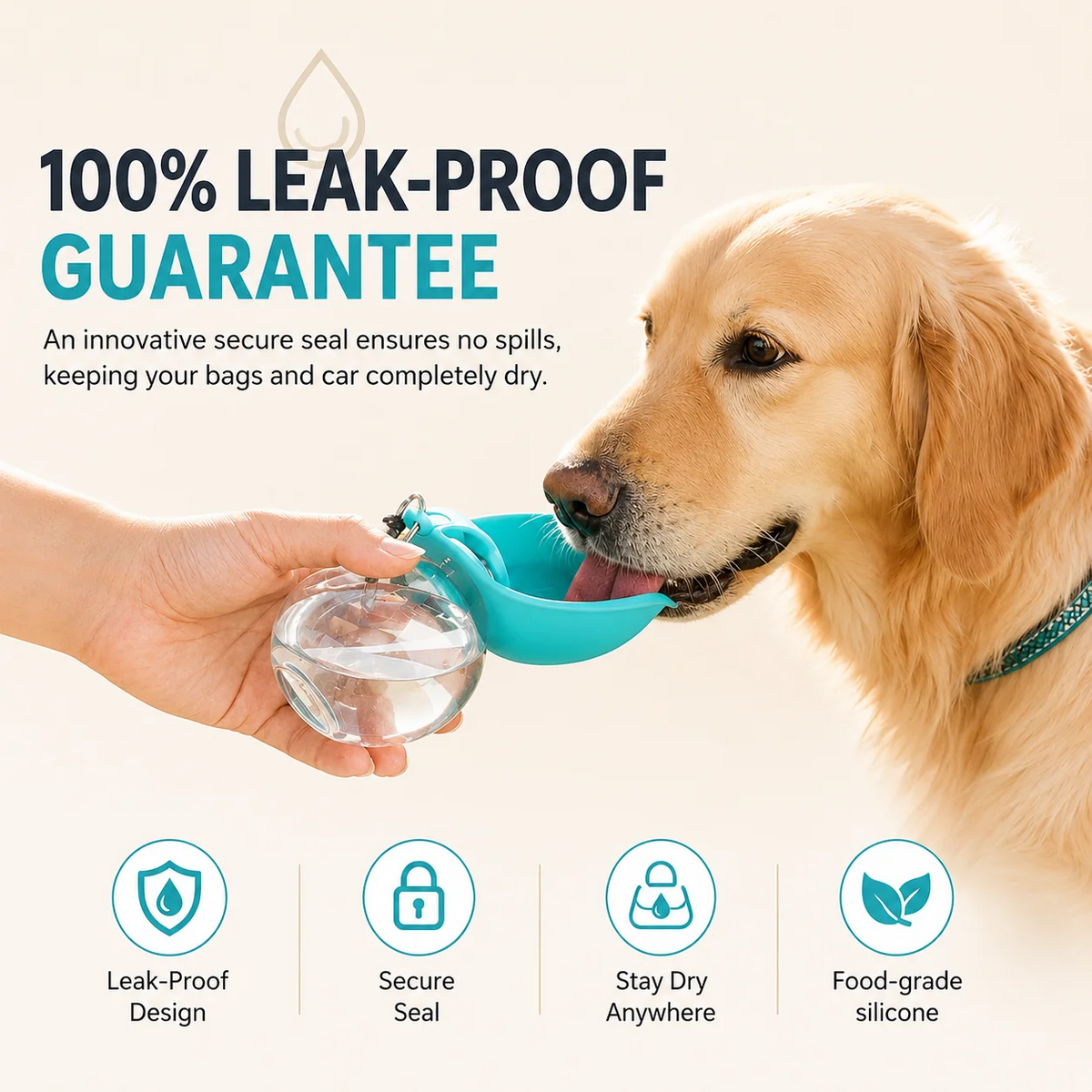 Clip N Sip – Portable Pet Water Bottle for Dogs & Cats
