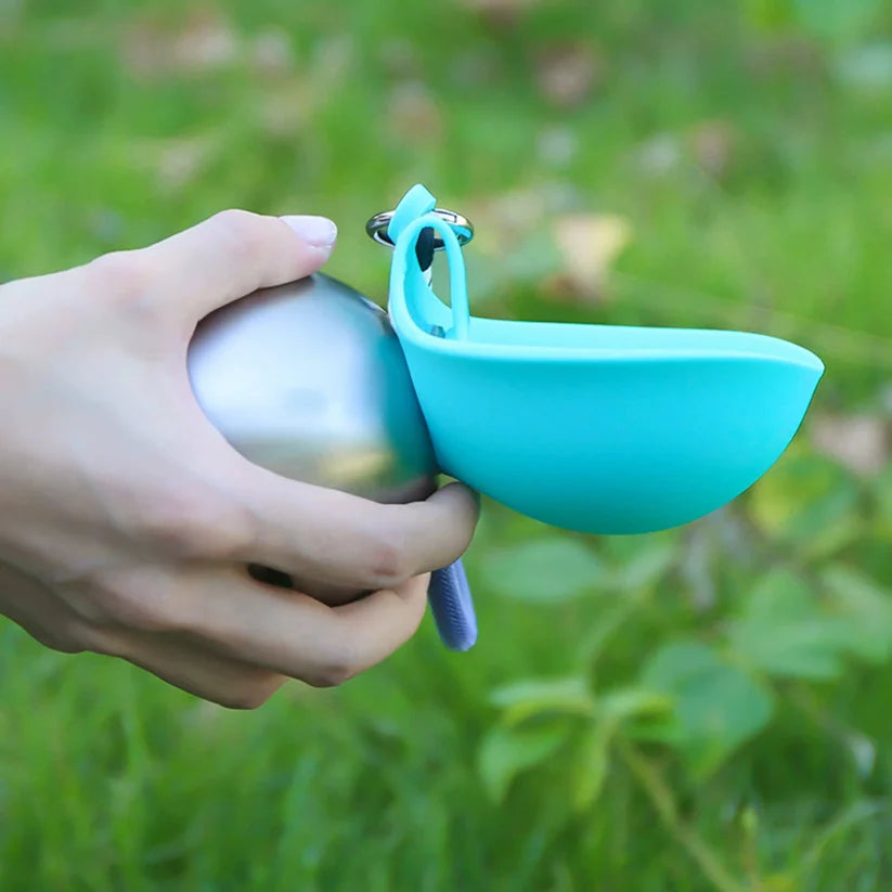PawSip Pet Water Bottle With Bowl